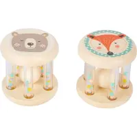 Small Foot by Legler Rattle Animals Pastel hochet avec des billes 2 pcs