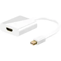 Goobay HDMI / DisplayPort adaptateur [1x Mini-DisplayPort prise mâle - 1x HDMI-Buchse] blanc ore Steckkont