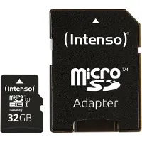 Intenso - Carte mémoire flash (adaptateur microSDHC/SD inclus) - 32 Go - UHS Class 1 / Class10 - microSDHC UHS-I