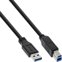 InLine 35305 Câble USB 3.0, A à B, noir, 0,5m
