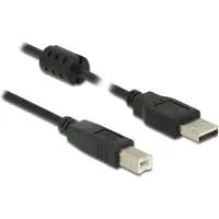 DeLOCK 3m, USB 2.0-A/USB 2.0-B câble USB USB A USB B Noir