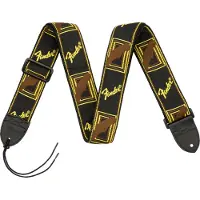 Fender Black Yellow and Brown Mono Strap