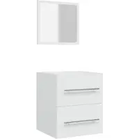 vidaXL Armoire de salle de bain avec miroir blanc 41x38,5x48 cm