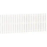 vidaXL Tête de lit murale blanche 166x3x60 cm pin massif