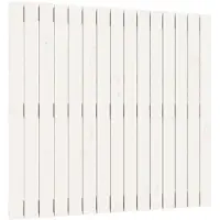 vidaXL Tête de lit murale blanche 95,5x3x90 cm pin massif