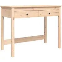 vidaXL Bureau avec tiroirs 100x50x78 cm pin massif
