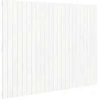 vidaXL Tête de lit murale blanche 146,5x3x110 cm Pin massif