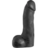 Doc Johnson Kink Dual Density Ultraskyn The Perfect Cock Gode double texture 27 cm - Noir