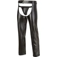 Svenjoyment Underwear Chaps & String noir 2XL XL L M S - Taille : XL