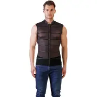 NEK - T-shirt y sans manches en maille pour hommes Noir M