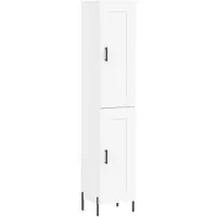vidaXL Highboard blanc 34,5x34x180 cm Bois composite