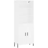 vidaXL Highboard blanc 69,5x34x180 cm Bois composite
