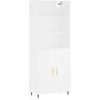 vidaXL Highboard blanc 69,5x34x180 cm Bois composite