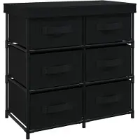 vidaXL Armoire de rangement avec 6 tiroirs 55x29x55 cm Noir Acier