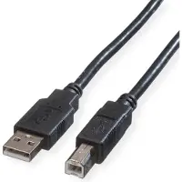 Rotronic ROLINE Câble GREEN USB 2.0, type A-B, noir, 1,8 m