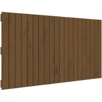 vidaXL Tête de lit murale marron miel 127,5x3x60 cm Pin massif
