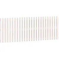vidaXL Tête de lit murale blanche 159,5x3x60 cm pin massif