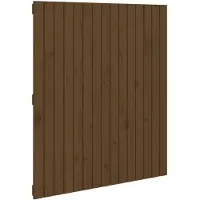 vidaXL Tête de lit murale brun miel 95,5x3x110 cm Pin massif