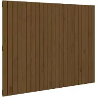 vidaXL Tête de lit murale brun miel 146,5x3x110 cm Pin massif