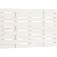 vidaXL Tête de lit murale blanche 81x3x63 cm pin massif