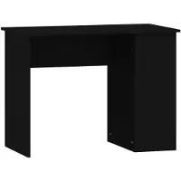 vidaXL Bureau noir 100x55x75 cm bois composite