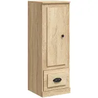 vidaXL Highboard chêne Sonoma 36x35,5x103,5 cm Matériau dérivé du bois