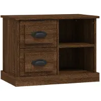 vidaXL Table de chevet chêne marron 60x35,5x45 cm