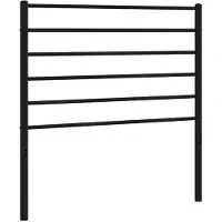 vidaXL Tête de lit de rechange en métal noir 90 cm