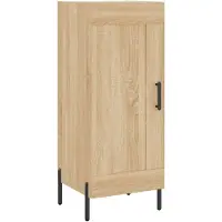 vidaXL Buffet Chêne sonoma 34,5x34x90 cm Bois d'ingénierie