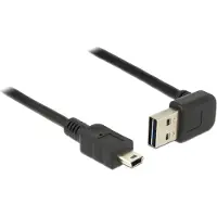 DeLOCK USB 2.0 câble de raccordement [1x USB 2.0 prise mâle A - 1x USB 2.0 prise mâle Mini-B] 2 m noir beidseitig ve