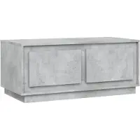 vidaXL Table basse gris béton 102x50x44 cm Bois composite