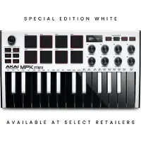 Akai Professional MPK Mini MK3 Clavier de Production pour Ordinateur Portable Blanc