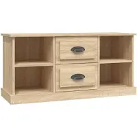 vidaXL Armoire TV Chêne Sonoma 99,5x35,5x48 cm Bois composite