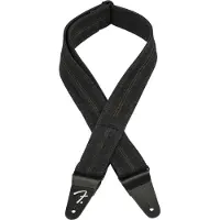 Fender x Wrangler Denim Strap Washed Black Stitch