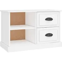 vidaXL Armoire TV blanche 73x35,5x47,5 cm Bois composite