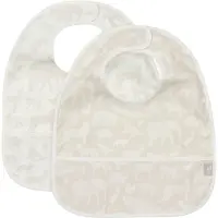 Jollein Bavoir Jollein Waterproof Animals Nougat (2pack)