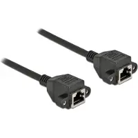 DeLOCK Câble réseau - RJ-45 (F) avec écrous vers RJ-45 (F)