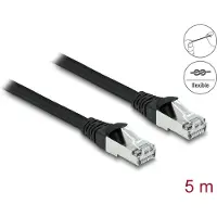DeLOCK 80137 RJ45 NWK Cat.6A S/FTP PUR Outdoor 5 m schwarz