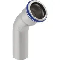 Geberit Coude à douille unique 45 ° d18 MAPRESS ACIER INOXYDABLE - 30703 (Connexion angulaire)