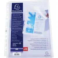 Exacompta Pochette transparente, DIN A4, grainée, 100 pièces, jaune