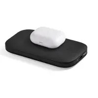 Lexon Banque sans fil Softpower 10'000mAh (10000 mAh, 15 W), Chargeur de secours, Noir