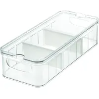 SmartaSaker Grande Boîte de Rangement Réfrigérateur Avec Séparateur iDesign Crisp