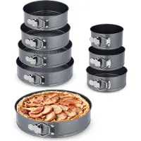 Relaxdays Springform Set, Moule à gâteau, Gris