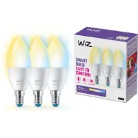 Wiz WiFi Smart LED E14 Krone 40W Blanc chaud-froid 470 lm lot de 3