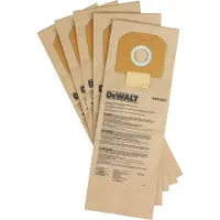 DeWalt 5 sacs d’aspirateur en papier DWV9401-XJ