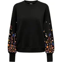 ONLY Sweat-shirt 'ONLBrooke' bleu / orange / noir / blanc