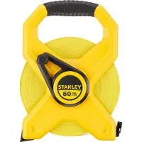 Stanley Mesure longue avec poignée et ruban fibre de verre - 2-34-795 - 60m x 12,7mm