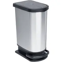 Rotho Collecteur de déchets à pédale PASO 2x25l DxH670mm TPE
