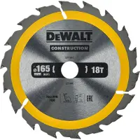 DeWalt Dt1933-qz 165x20 Mm Wood Circular Saw Disc Argenté