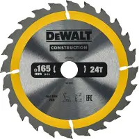DeWalt Dt1934-qz Wood Circular Saw Disc 165x20 Mm Argenté